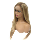 SULMY Golden Brown to Blonde Ombre Lace Front Wigs for White Women 100% Human Hair